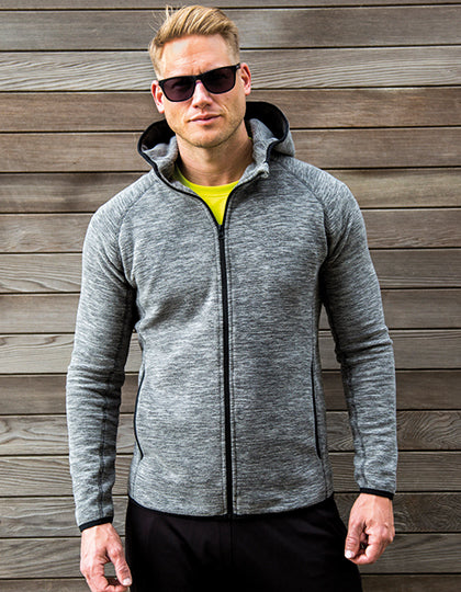 Herren Microfleece Hoodi mit Integrierte Kapuze-Gentiuss