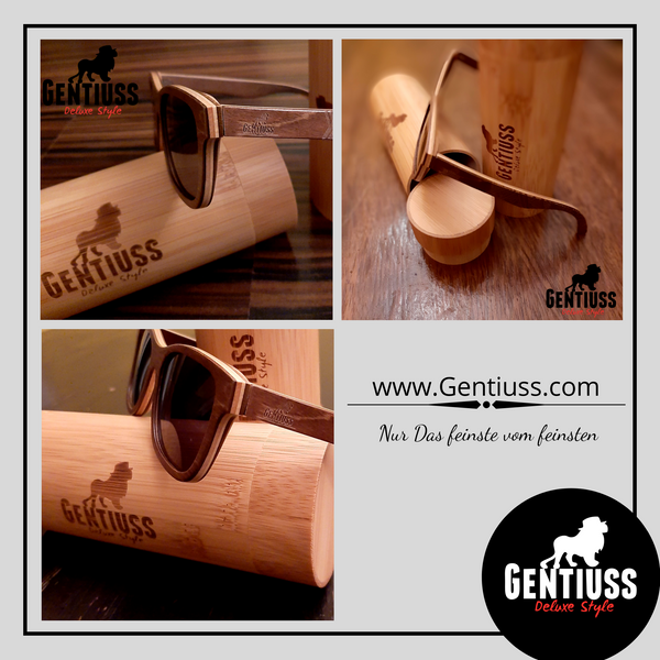 Holz bambus sonnenbrille - Gentiuss