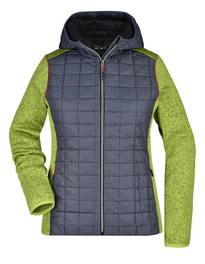 Damen Herbst/Winter Strick-Hybridjacke-Gentiuss