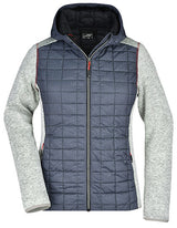 Damen Herbst/Winter Strick-Hybridjacke-Gentiuss