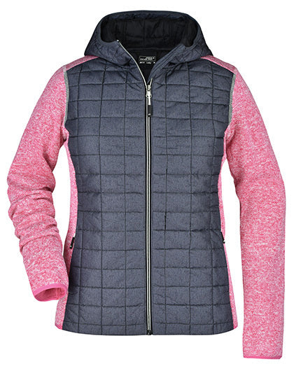 Damen Herbst/Winter Strick-Hybridjacke-Gentiuss