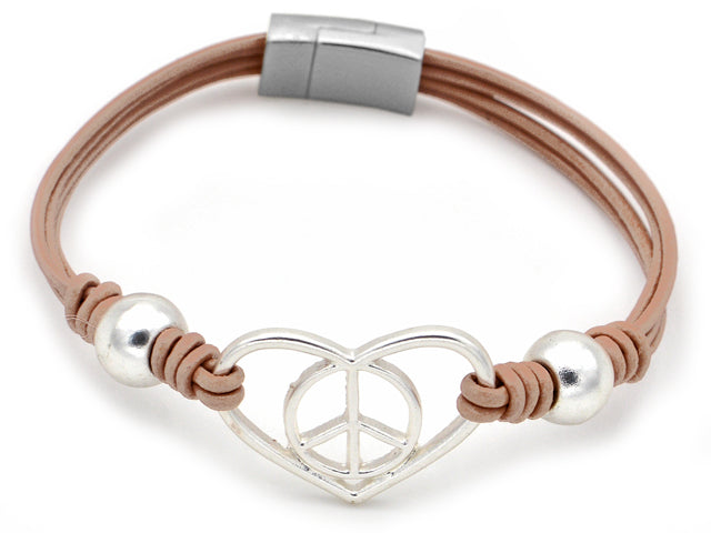 Damen Echtleder Armband "HERZ - Gentiuss