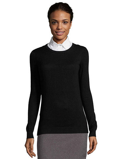 Damen  Rundhalsausschnitt Pullover 