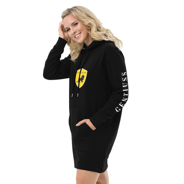 Damen Hoodiekleid aus umweltfreundlichen gekämmter Baumwolle 