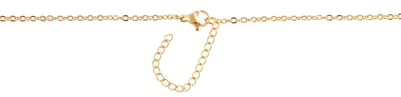 Edelstahl Halskette mit ovalem Medaillon