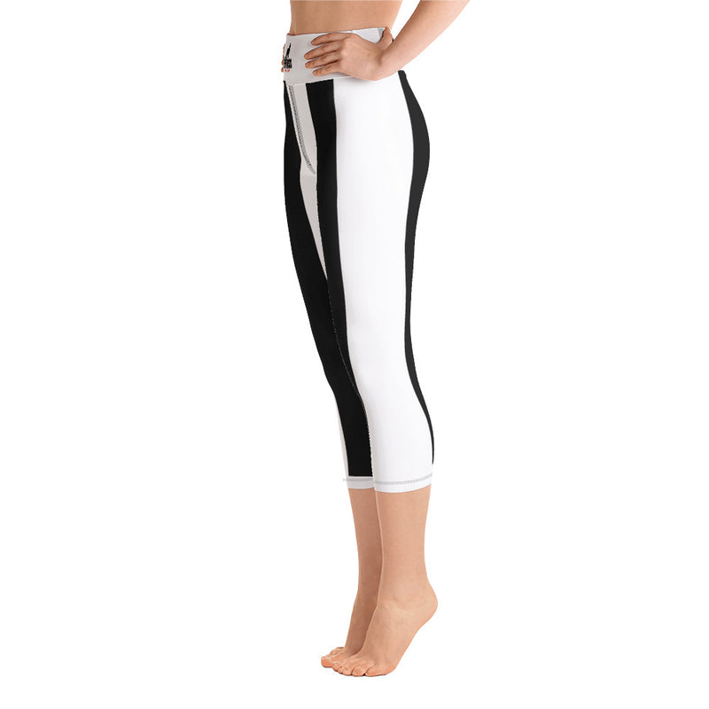 Schwarz - Weiß Yoga-Leggings - Gentiuss