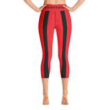 Schwarz-Rot Damen Leggings - Gentiuss