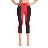 Schwarz-Rot Damen Leggings - Gentiuss