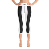 Schwarz - Weiß Yoga-Leggings - Gentiuss