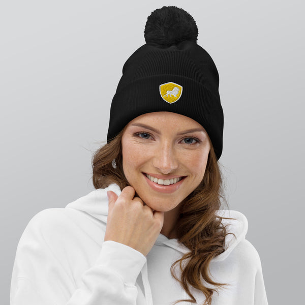 Bommel-Beanie Mütze für Damen und Herren - Gentiuss