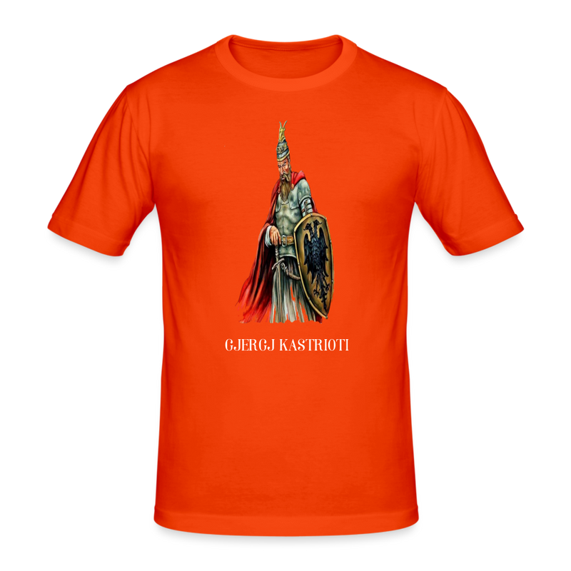 Männer Gjergj Kastrioti T-Shirt-Gentiuss- kräftig Orange