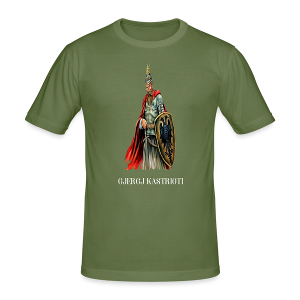 Männer Gjergj Kastrioti T-Shirt-Gentiuss- Militärgrün