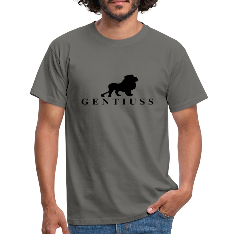 Männer T-Shirt - Graphit-aus 100% Baumwolle-Gentiuss