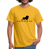 Männer T-Shirt - Gelb-aus 100% Baumwolle-Gentiuss