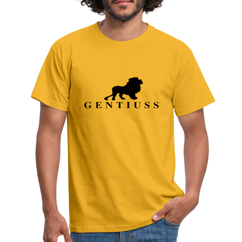 Männer T-Shirt - Gelb-aus 100% Baumwolle-Gentiuss