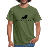 Männer T-Shirt - Militärgrün-aus 100% Baumwolle-Gentiuss