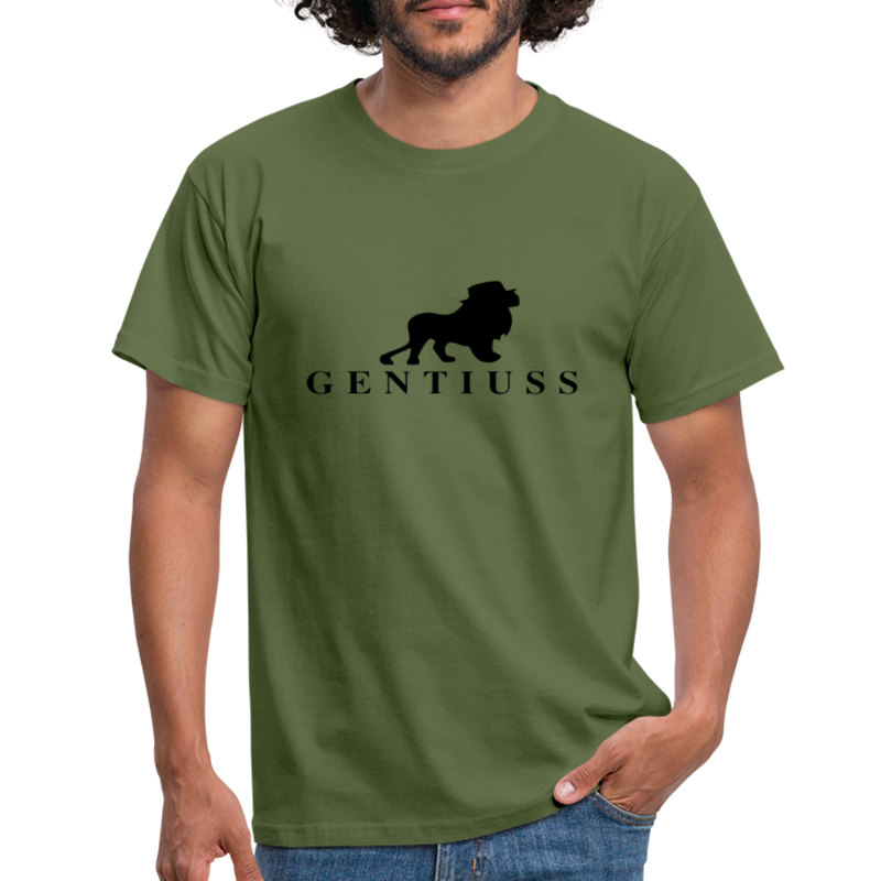 Männer T-Shirt - Militärgrün-aus 100% Baumwolle-Gentiuss