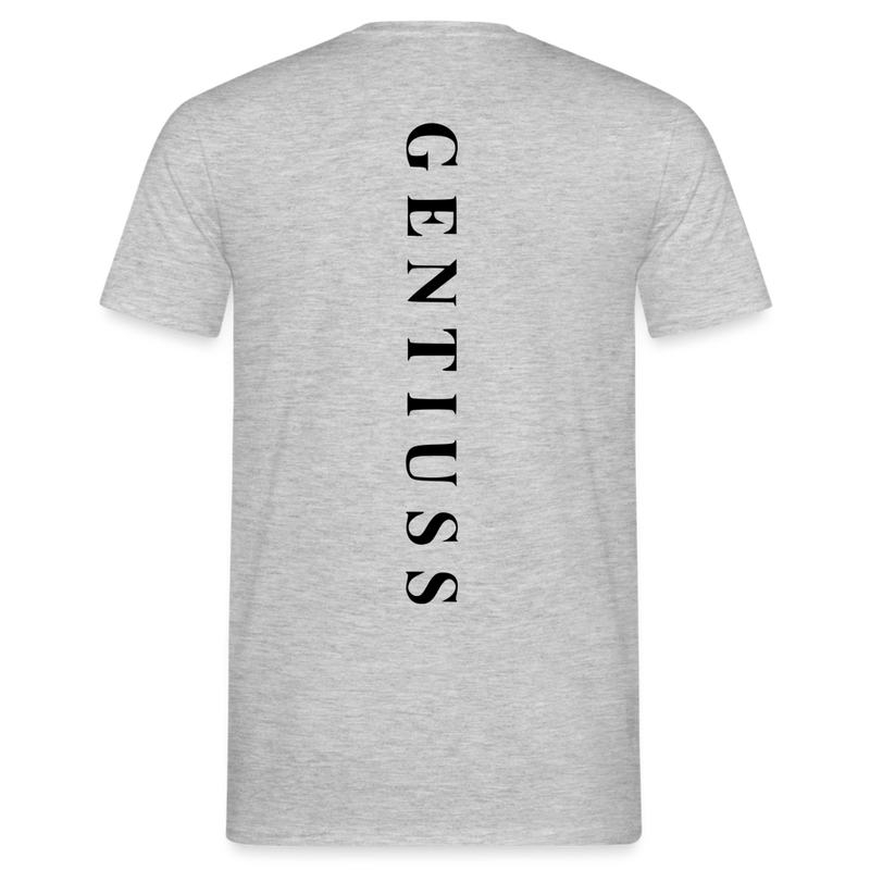Männer T-Shirt - Grau meliert-Klassisch geschnittenes T-Shirt für Männer-Gentiuss