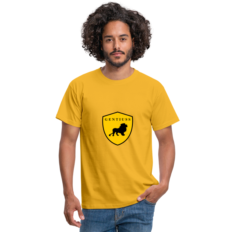 Männer T-Shirt - Gelb-Klassisch geschnittenes T-Shirt für Männer-Gentiuss