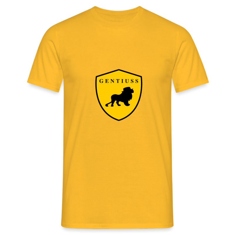 Männer T-Shirt - Gelb-Klassisch geschnittenes T-Shirt für Männer-Gentiuss